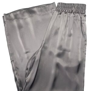 Cesar Galindo Gray 100% Silk Full Leg Pant